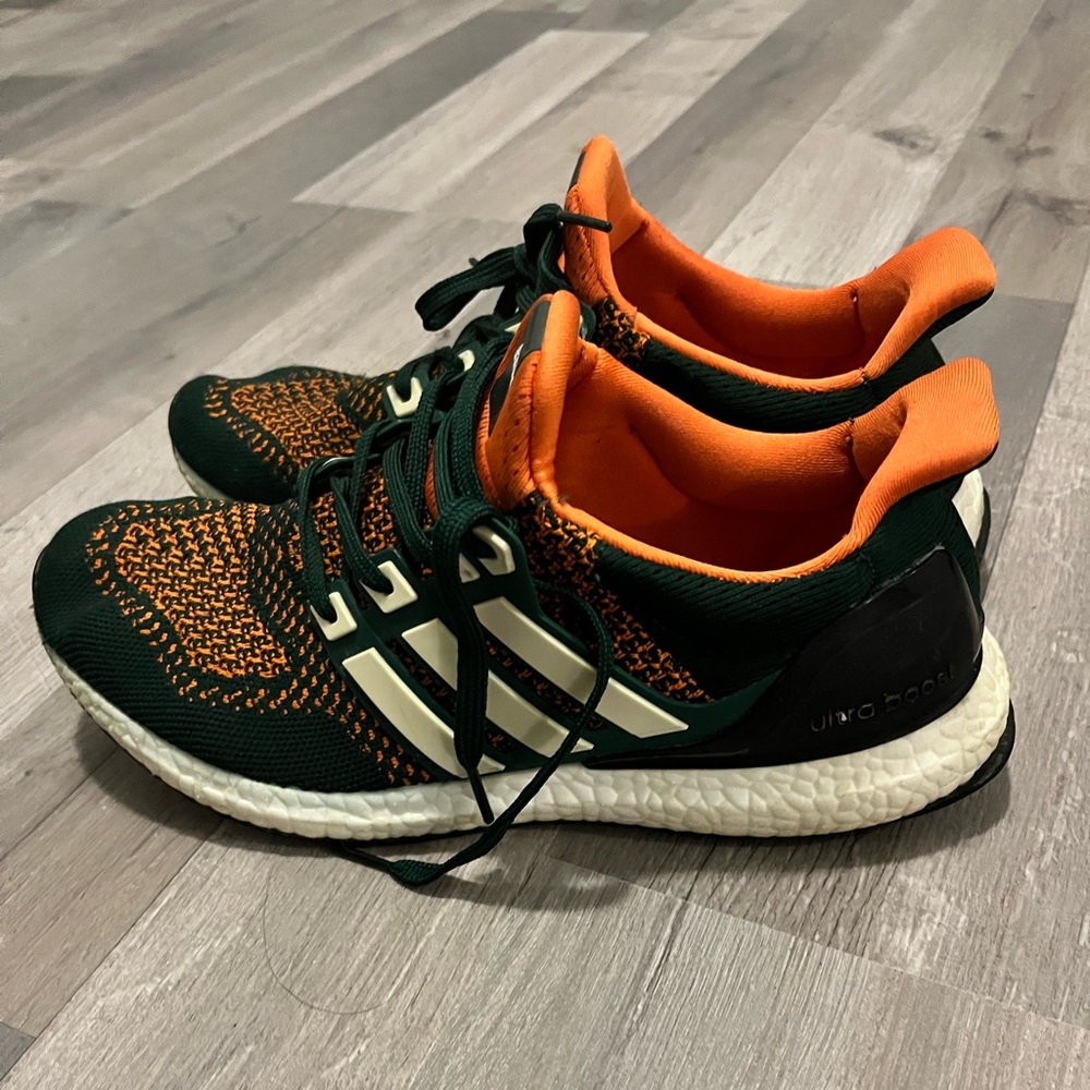 Adidas Ultraboost miami hurricans size 10